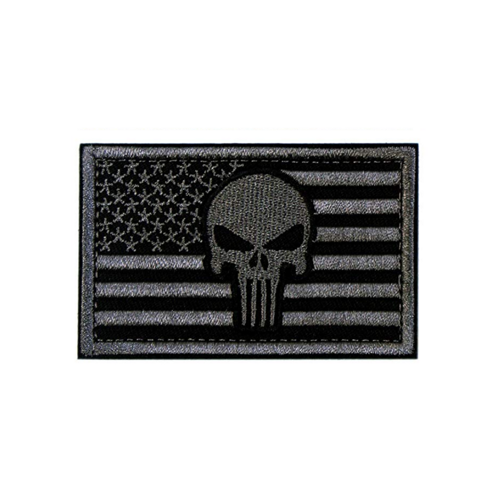 USA Flag Punisher Patch, Victory Leathers